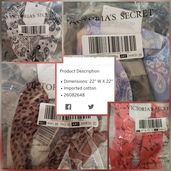 💕VS PINK FASHION ACCESSORY BANDANA - Picture 7 of 8